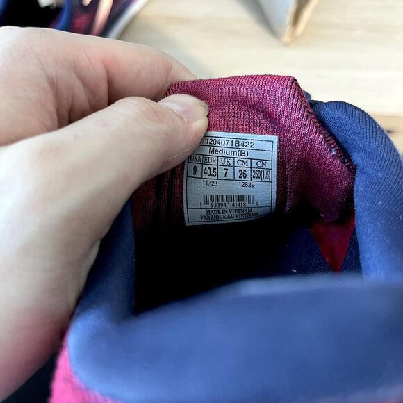 Brooks Ghost 16 Peacoat Apricot Blue Running Shoes 1204071B422 Women's Size 9 - Picture 10 of 12